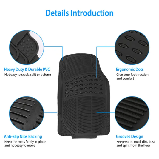 PVC Rubber Heavy-duty Drive Car Floor Mat