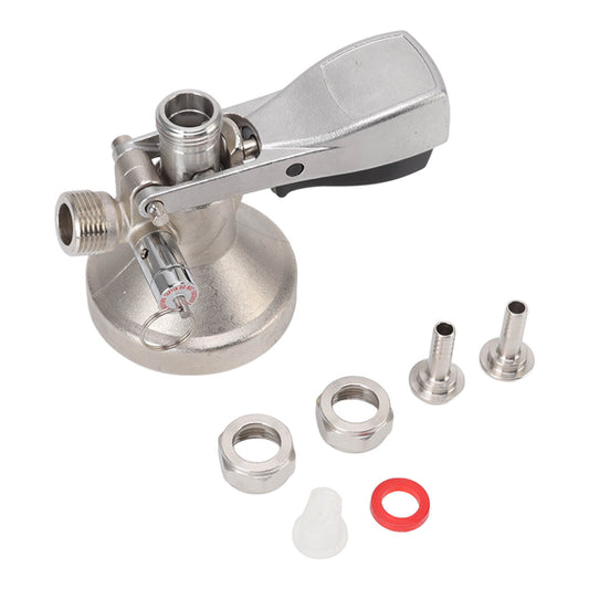 G Type Beer Keg Coupler Stainless Steel Probe Brass Body Triangular Beer Dispenser Accessory For Bar Party