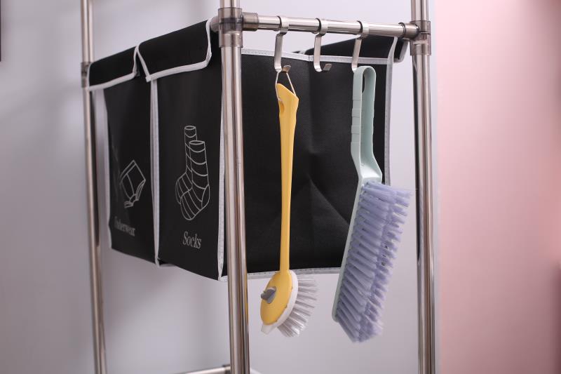 Laundry Hamper 3 Tier Laundry Sorter With 4 Removable Bags For Organizing Clothes, Laundry, Lights, Darks ,Three Hooks