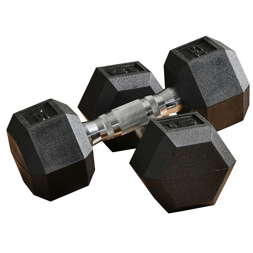 Hex Dumbbell Set Of 2, Rubber Weights Exercise Fitness Dumbbell With Non-Slip Handles, Anti-roll, For Bulk Up Your Arms, Shoulders, And Back