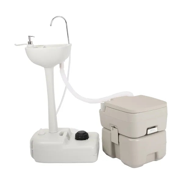Portable Removable Outdoor Hand Sink With Portable Toilet