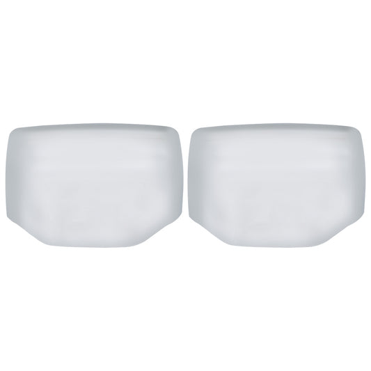 A Pair Of Chrome Hood Mirror Covers Fit For Kenworth & Peterbilt