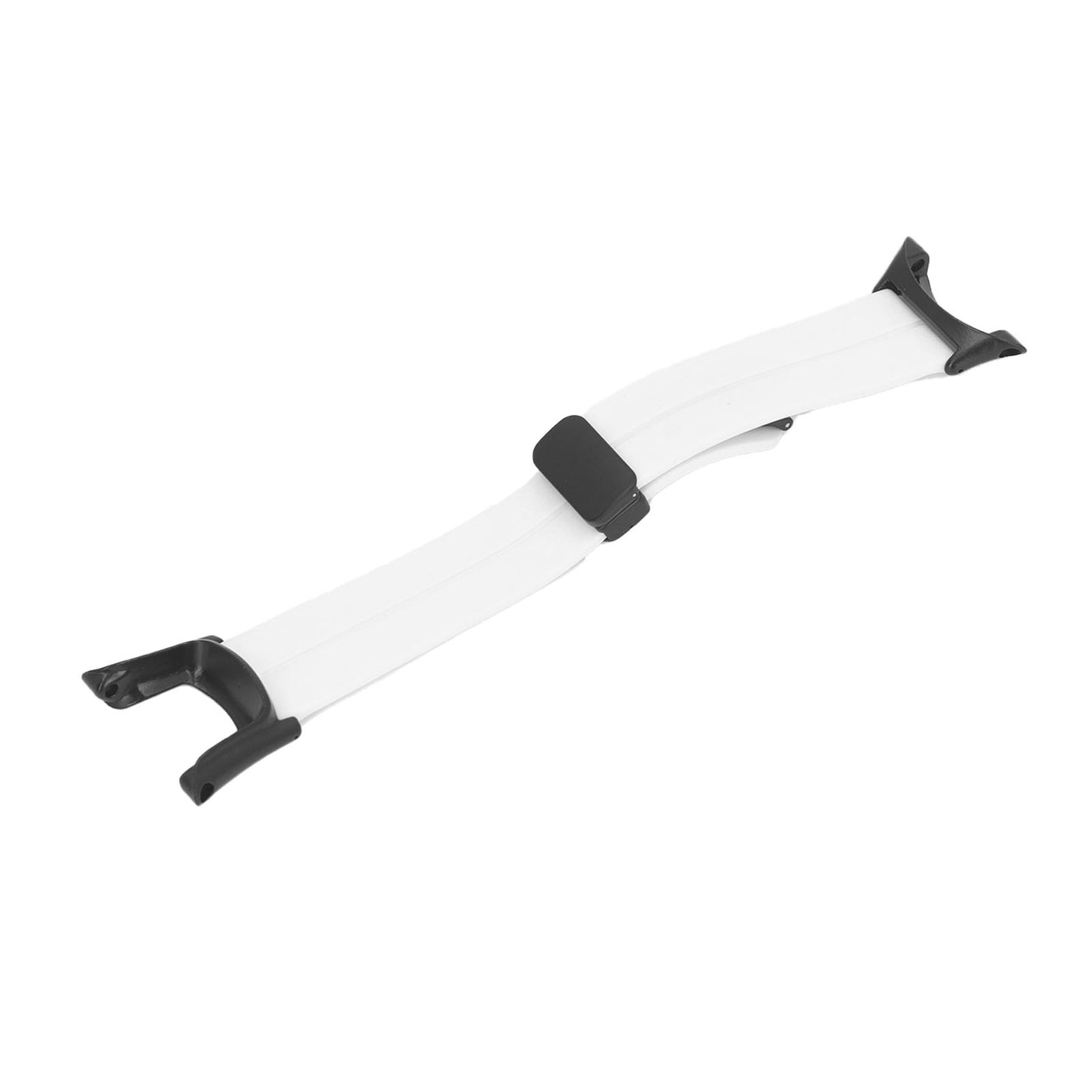 Silicone Watch Strap Waterproof Magnetic Folding Buckle Replacement Watchband For Suunto Ambit 1 2 2S 2R 3 Sport 3 Peak White