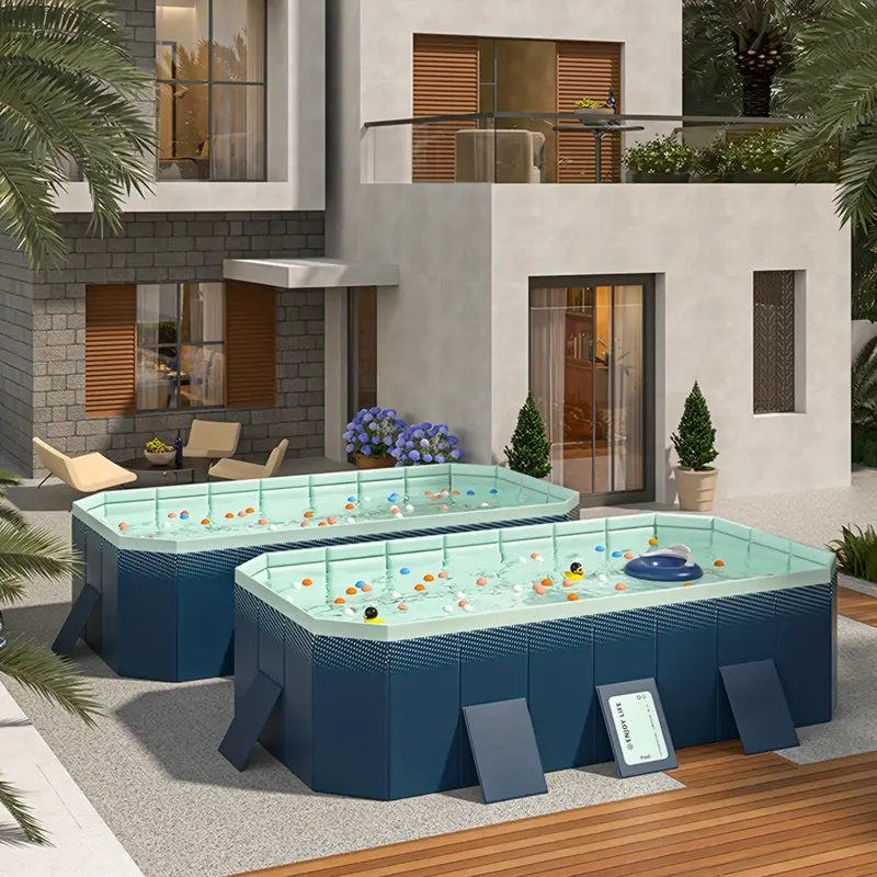 1.8m PVC Folding Pool  Not Inflatable  Bathes And Cools In Summer, Suitable For Outdoor Patio Beach Garden
