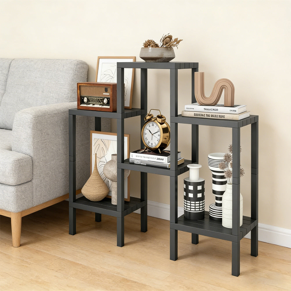 6 Tier Plastic Modular Storage Shelves For Living Room And Kitchen High-quality PP For The Living Room, Bathroom And Kitchen