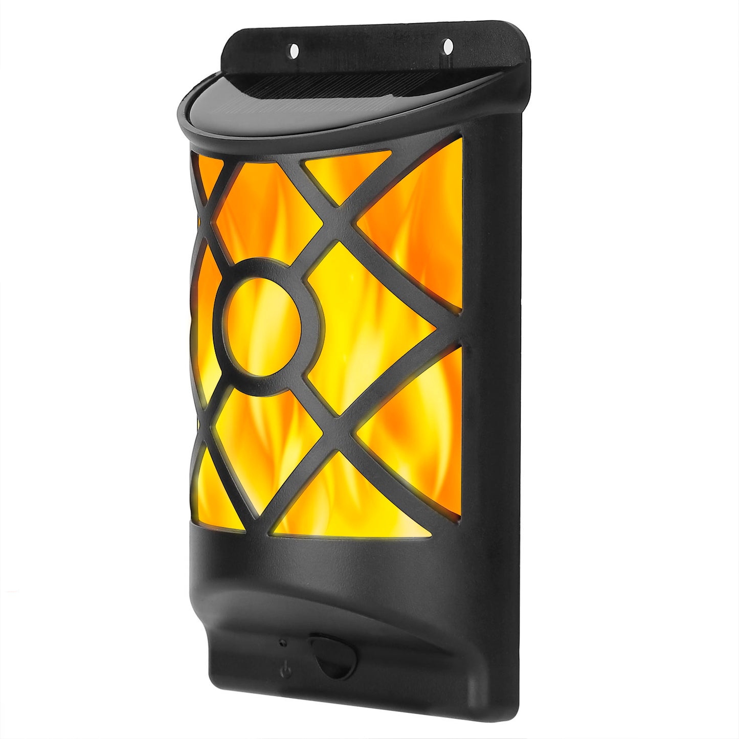 Forbidden To Sell On Walmart 1Pc Flame Solar Lights Outdoor 96 LEDs Waterproof Flickering Flame Wall Mount Lamp Auto On Off Sensor Decorative Landscape Night Lamp For Deck Patio Yard