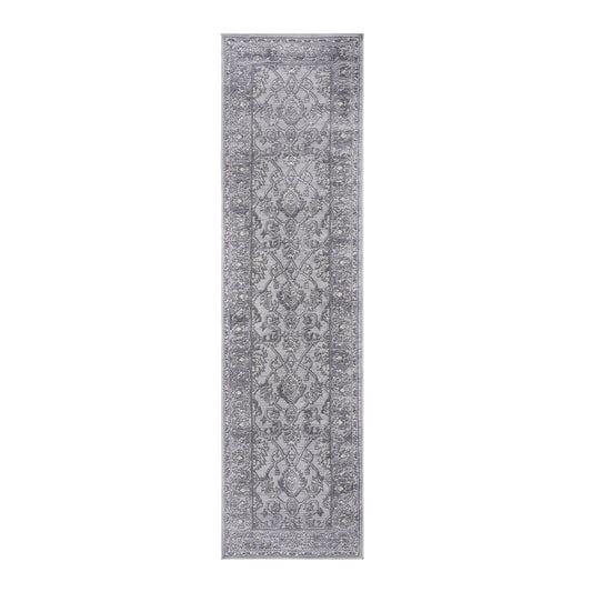 MARFI 2X8 Ivory  Grey  Oriental Runner Rug