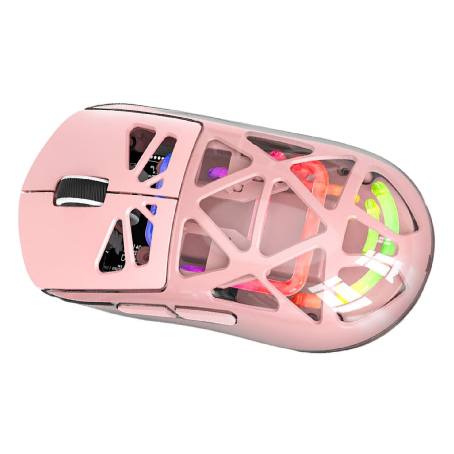 Wireless Gaming Mouse Lightweight 3 Modes Bluetooth 2.4G Type C Wired Mouse 4800DPI More Than 200Hrs Battery Life For Win11 Pink