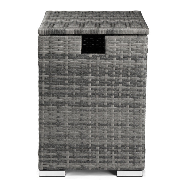 Gas Cylinder Storage - Gray Gradient Rattan - 40x40x57cm - Rattan Edge Table