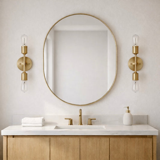 Reverie Double Lights Bathroom Wall Sconce Over Mirror Bedroom Hallway Entryway 5  W X10.75  H X5  E