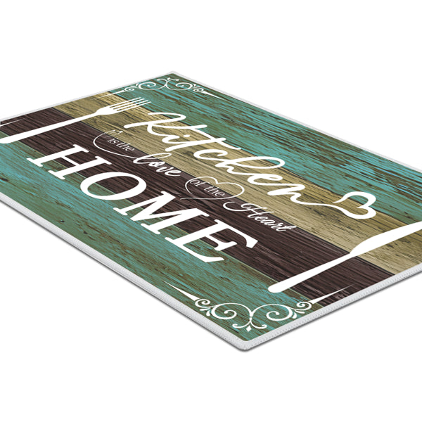 Boho Kitchen Rug Sets 3 Pieces, Washable Kitchen Mats For Floor, Non Slip Soft Kitchen Area Rug Floor Mat For Kitchen, Laundry Room And Hallway - Teal, 20'x32'-20'x48'-20'x60'