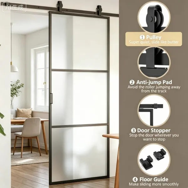 Sliding Door With Hardware Kit