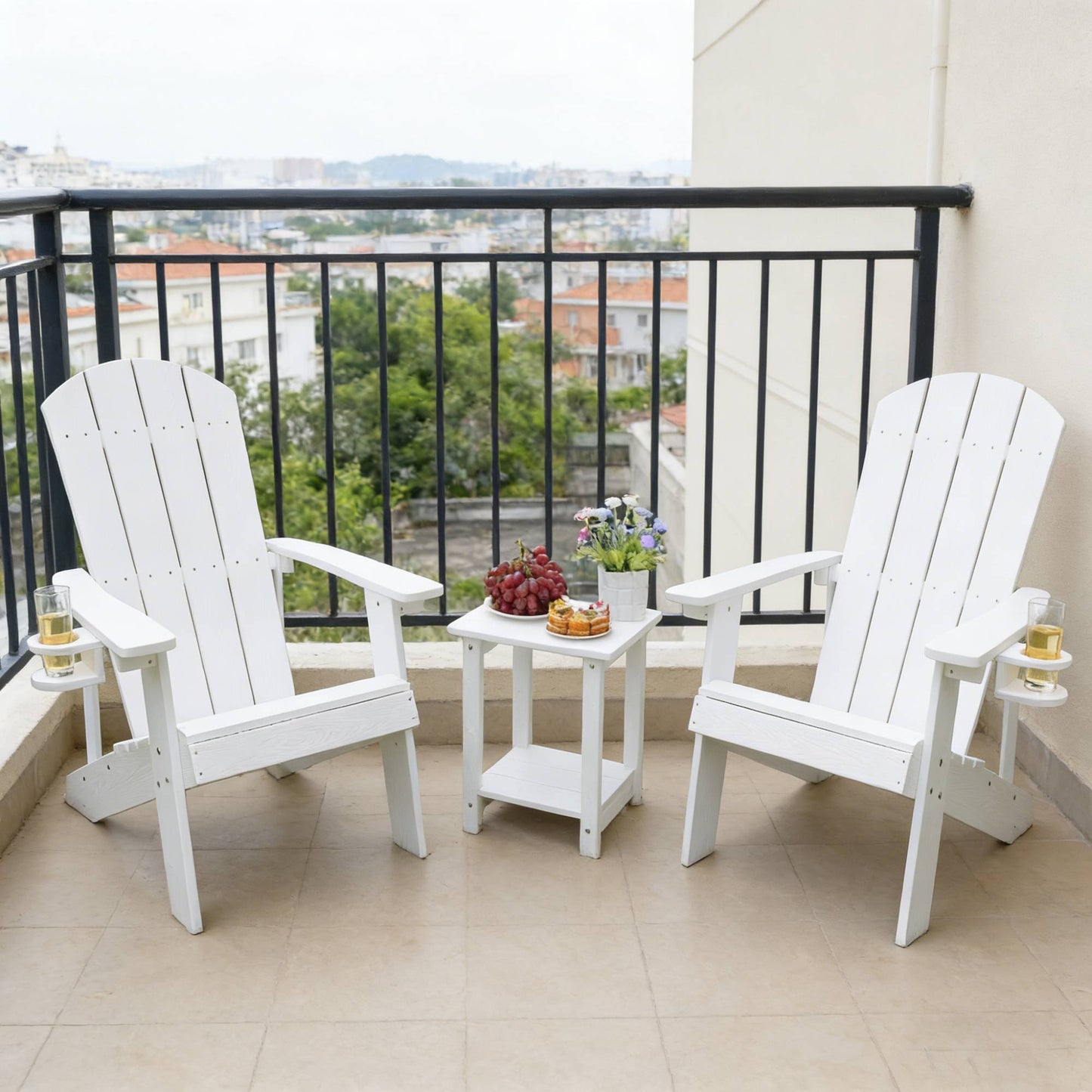 2-Piece All-Season Outdoor Lounge Chairs Perfect For Patio Chats & Garden Leisure Gatherings