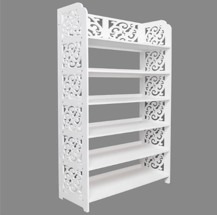Wood Plastic Board -6-story Carved Shoe Rack