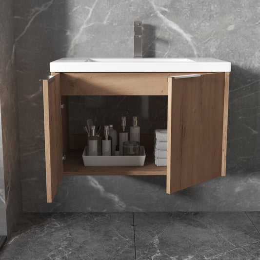 Soft Close Doors Bathroom Vanity With Sink,30 Inch For Small Bathroom,30x18-00630 IMO KD-Packing