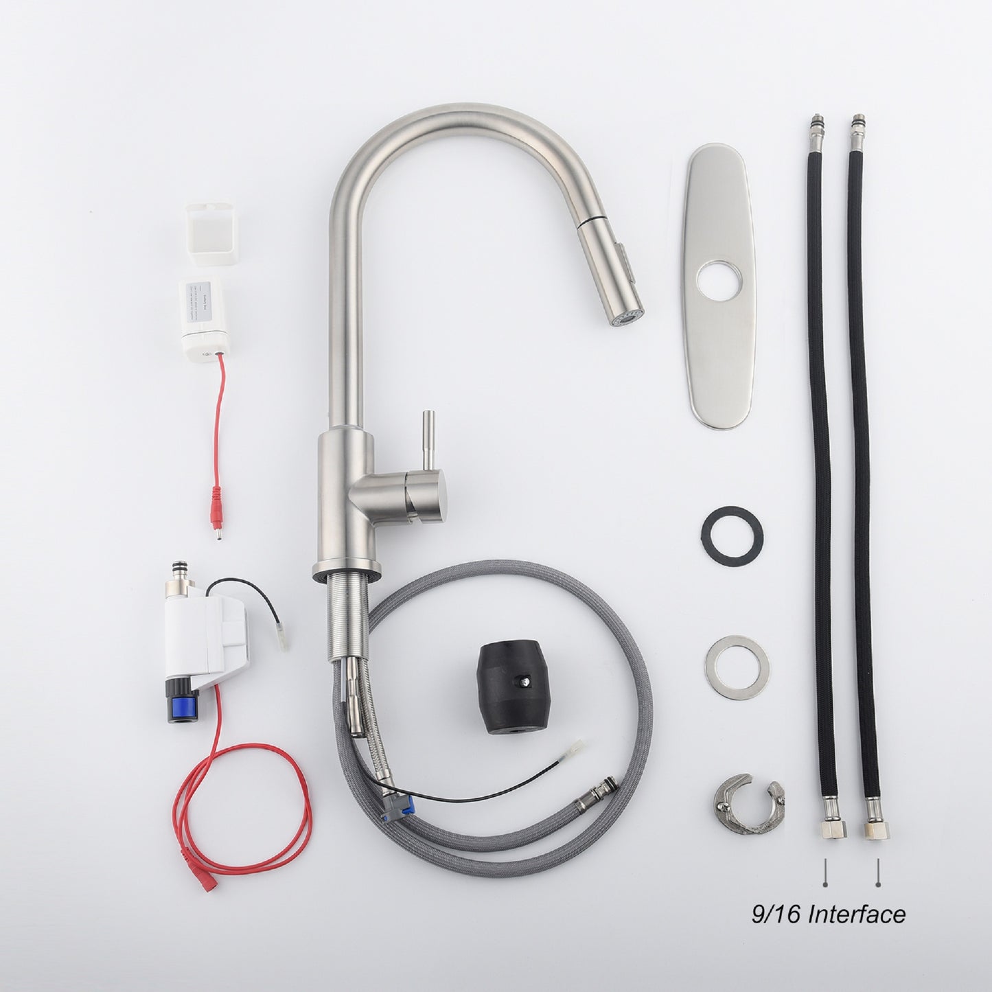 Touch Kitchen Faucet With Pull Down Sprayer Brushed Nickel