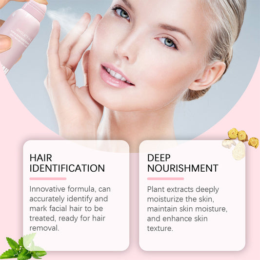 Hair Identifier Spray For Face Shaving, Skin Body Hair Identifying Spray,Moisturizing And Skin Care Set