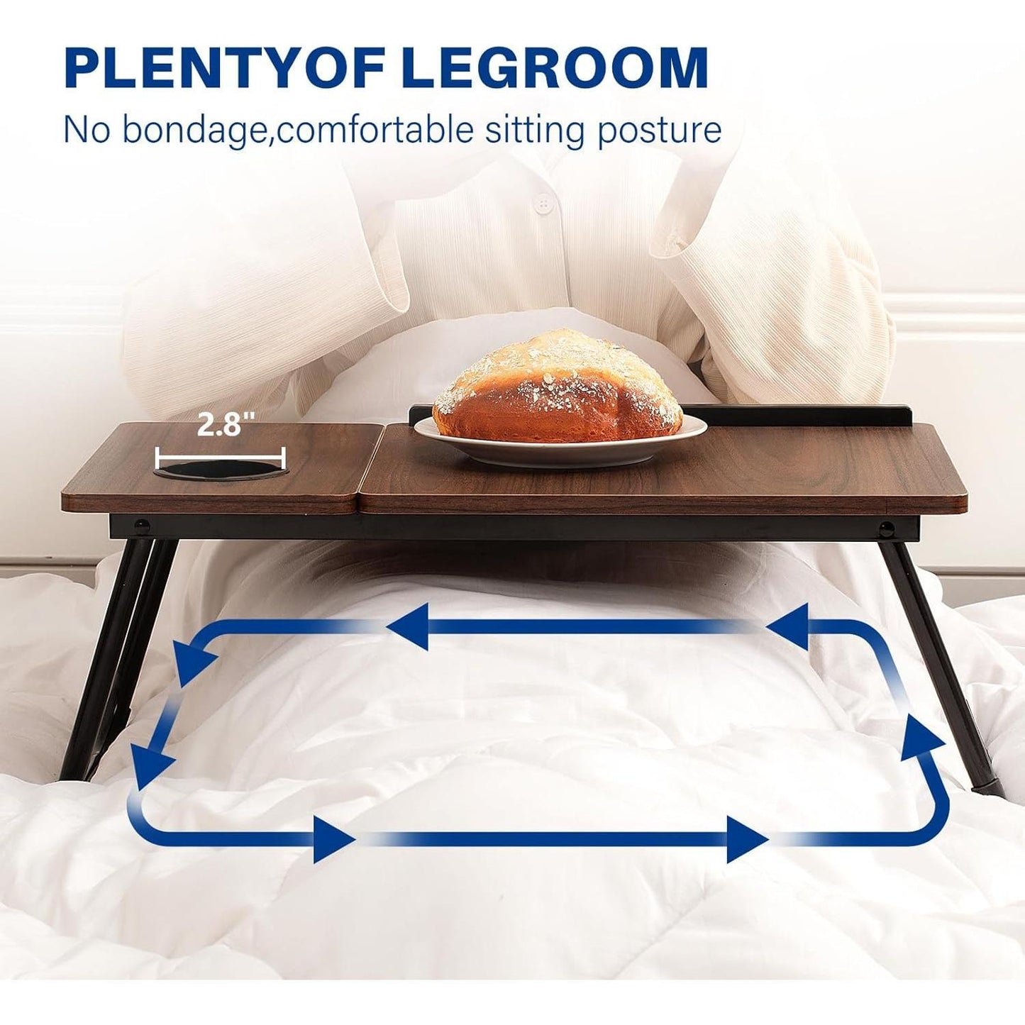 Adjustable Laptop Desk,Bed Computer Desk, Foldable Study Desk, Bedroom, Children's Adjustable Table, Small Coffee Table, Dining Table, Adjustable Solid Wood Writing Desk