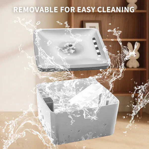Square Pet Water Dispenser, Silent Circulating Water, Multi-layer Filtration, Clean And Hygienic, Allowing Cats And Dogs To Drink With Peace Of Mind All Day Long