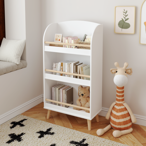 Fiber Board Children's 3-layer Bookshelf