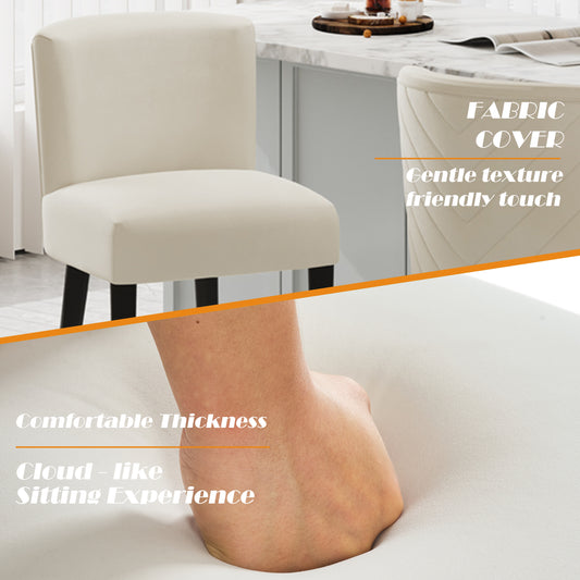 27inch-counterstool,  Modern Design With A Smooth, Light - Colored Fabric And Circular Footrest With A Gold - Colored Finish,creates A Sophisticated And Luxurious Look--Begie