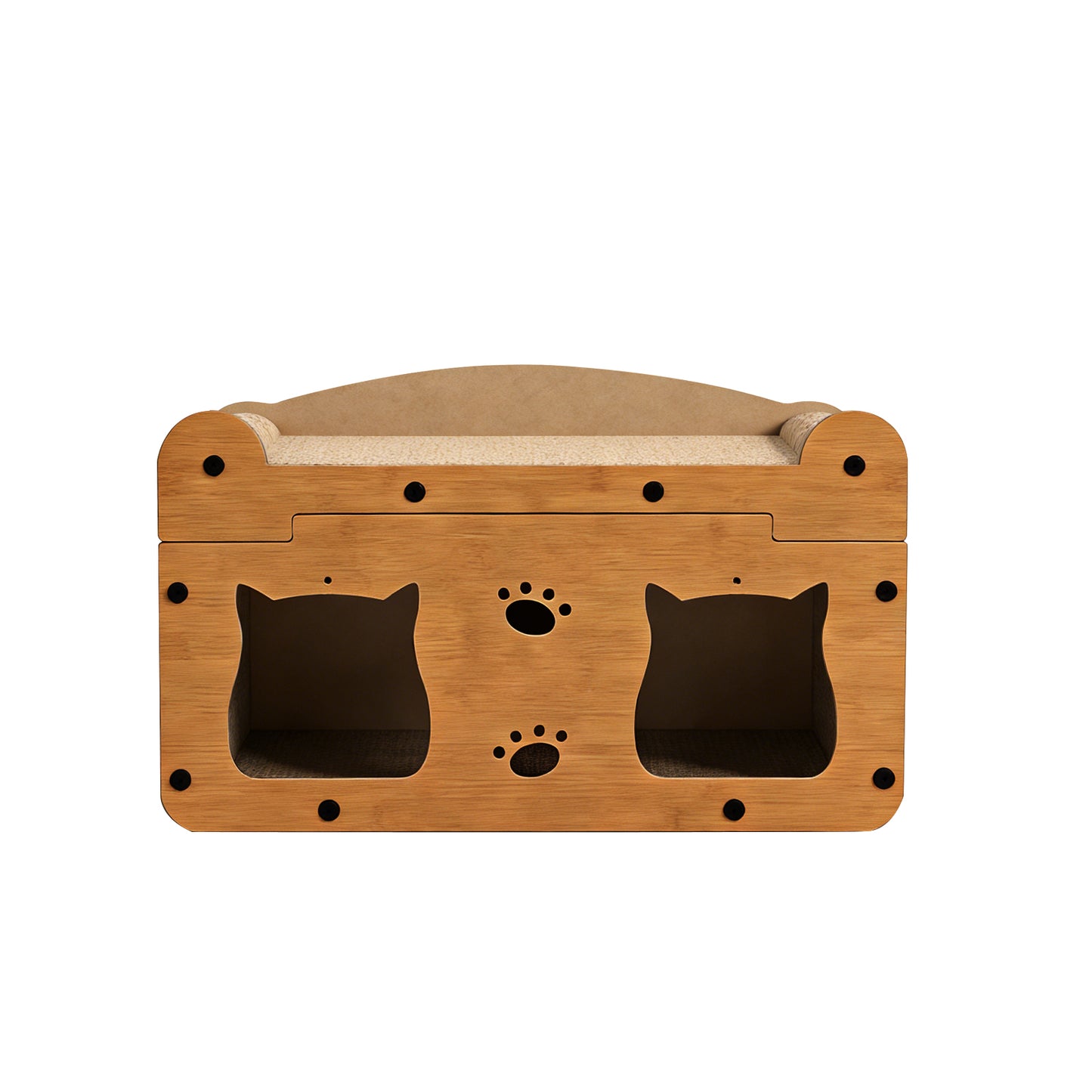 Only Self Pickup---Walnut Wood Cat Head 56