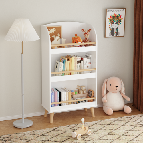 Fiber Board Children's 3-layer Bookshelf
