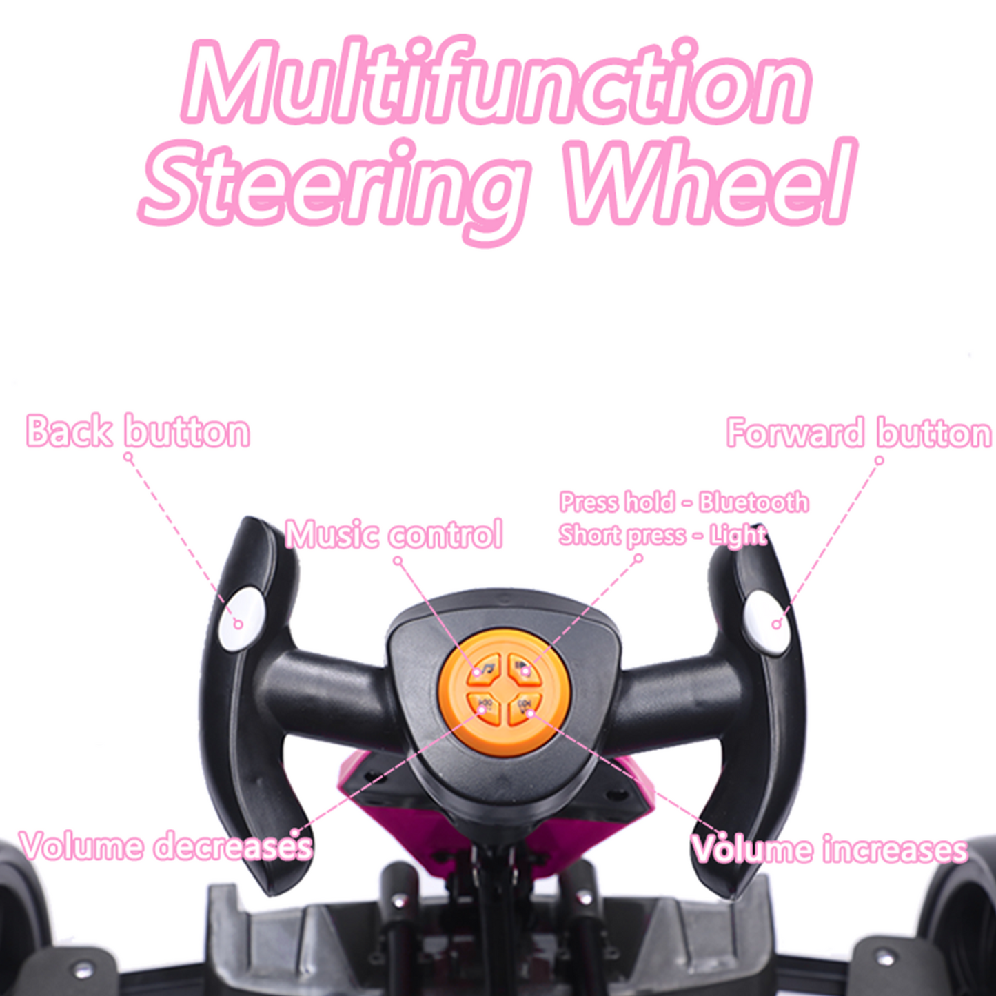 12V Electric Kids Pedal Go Kart, Folder Go Kart, Outdoor Ride On Toy With Adjustable Seat, 4 Non-Slip EVA Wheels For Boys And Girls For Age 3-6 Years Old