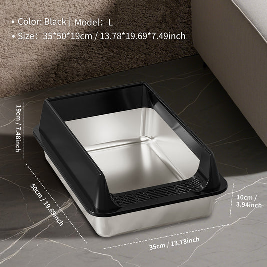 Only Self Pickup---Stainless Steel Cat Litter Box