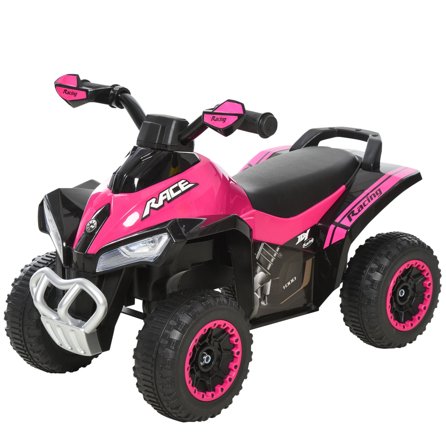 Toddler Push Car Foot-to-Floor 4 Wheels Music Light For Kids 18-36 Months