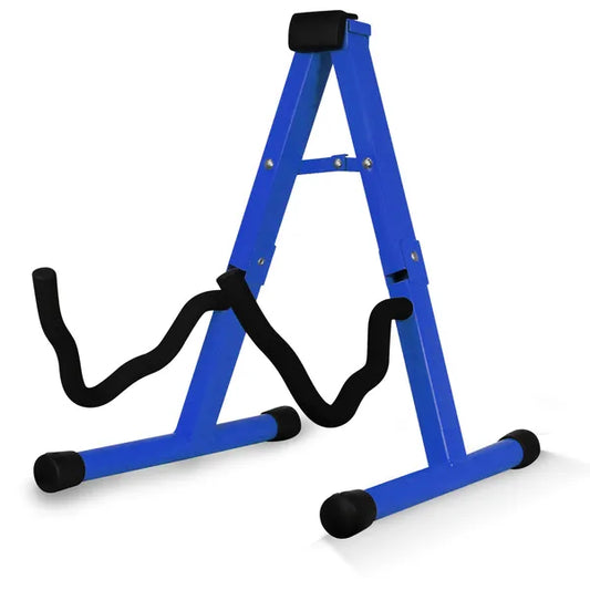 5 Core Guitar Stand 2 Pack A Frame W Soft Foam Arm Non Slip Rubber For Acoustic Electric Bass