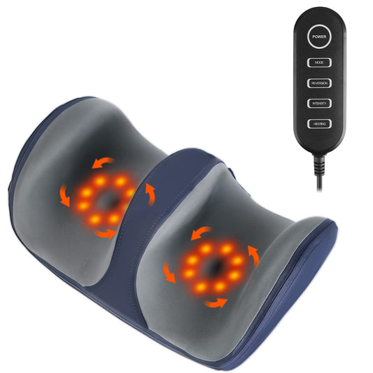 1Pc Shiatsu Foot Massager With Heat Foot Calf Thigh Arm Massager Machine With 3 Modes 3 Intensity Levels Gifts For Mom Dad Lover