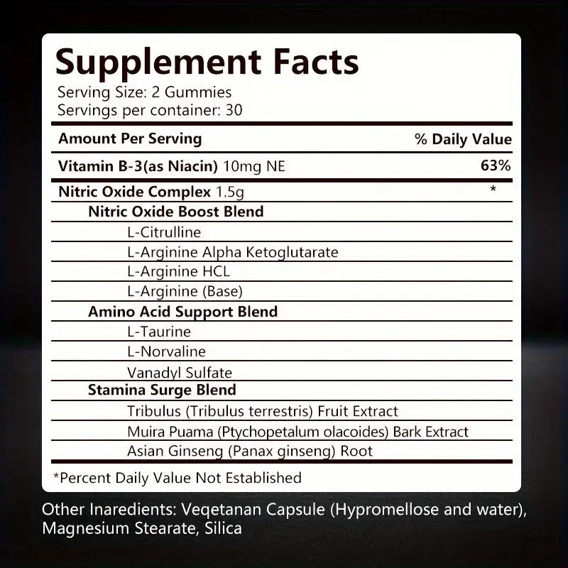 Sinpuyle Endurance Boost Complex Capsules Nitric Oxide Power Formula For Breaking Athletic Limits Healthcare Fitness