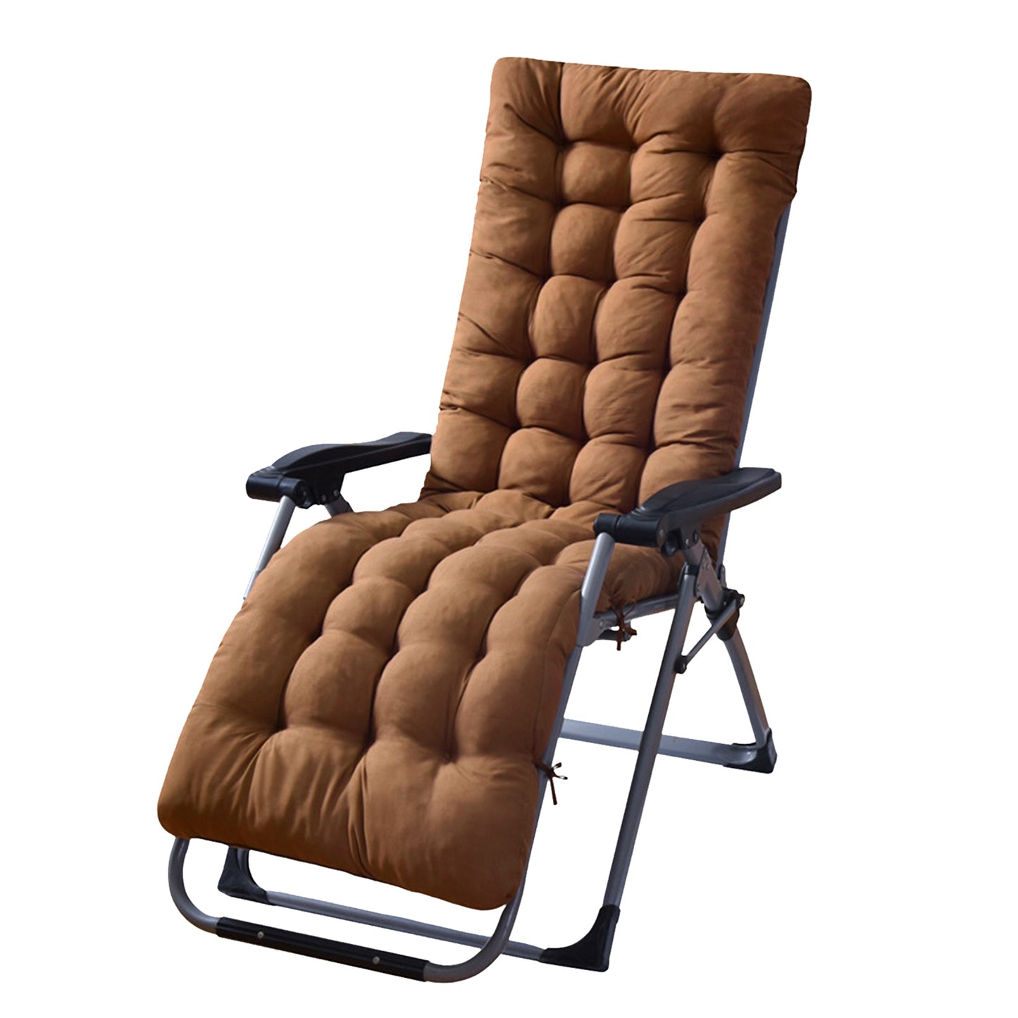 1Pc Chaise Lounger Cushion Recliner Rocking Chair Sofa Mat Deck Chair Cushion Chair Not Inlcuded  Standard Type