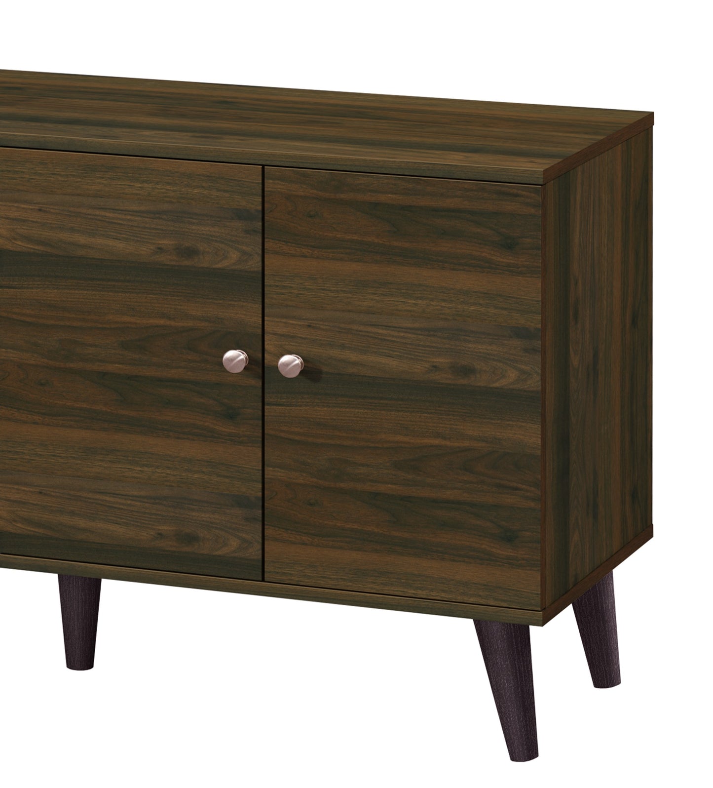 Amidon TV Stand For TVs Up To 47.3  , With 2 Storage Shelves& 1 Cabinet, Modern Entertainment Centre For TV In Living Room In Walnut