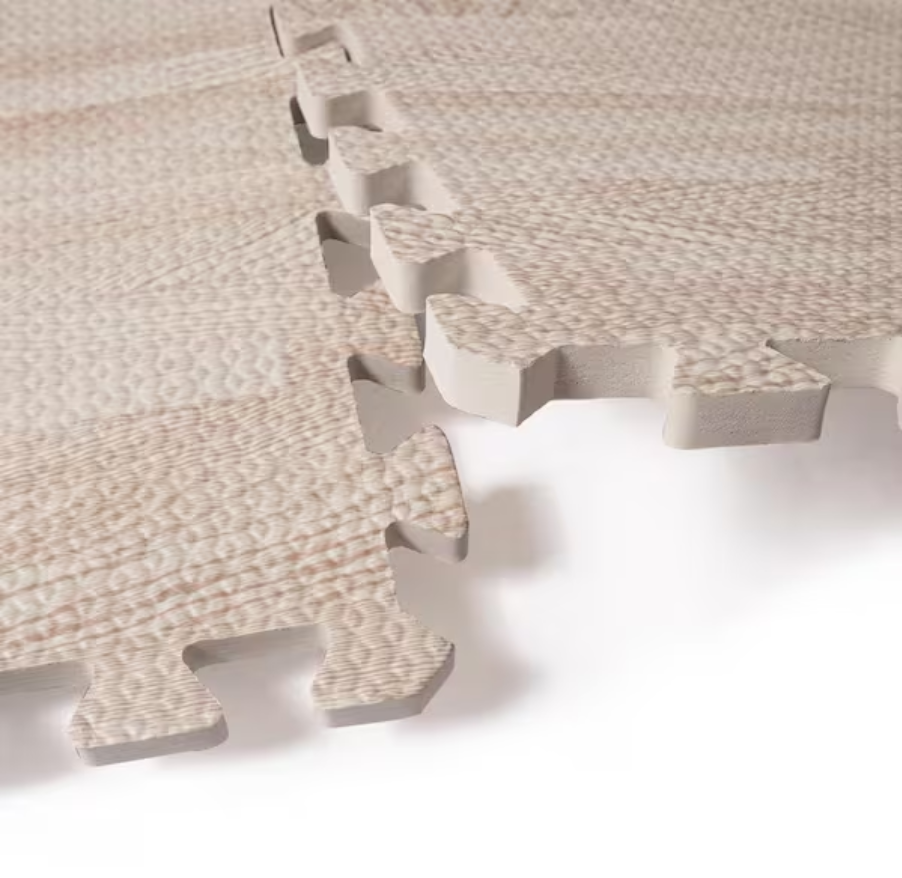 Puzzle Mat Wood, 8 Pack