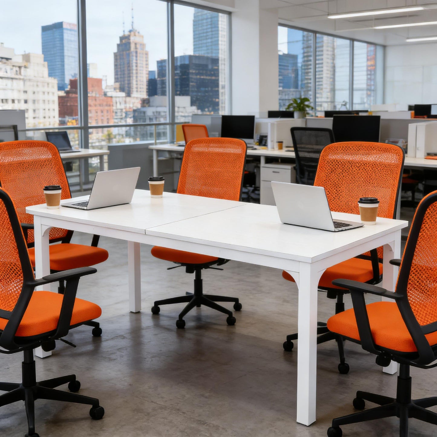 Dual Workspace Desk,Conference Table,Rectangle Computer Desk