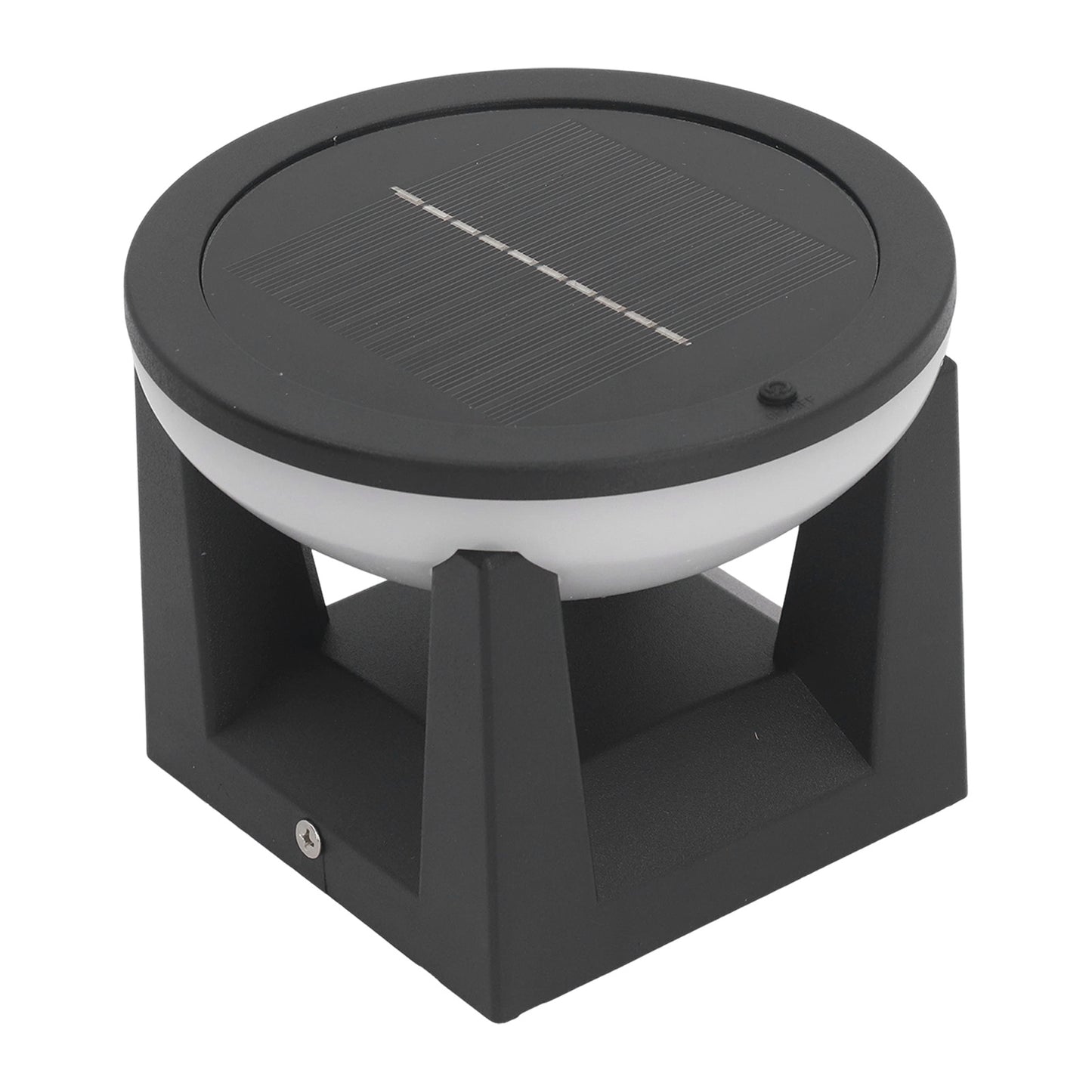 Solar Post Light Outdoor Column Pillar Lamp Y140 Round