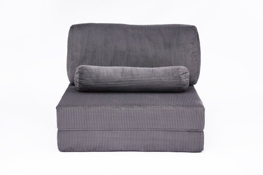 Foldable Castle Sofa Modular PlayCouchfor Living Room & Bedroom Instant Expansion Comfortable &Creative Design Furniture Seater With One Middle Seat,Dark-Gret.