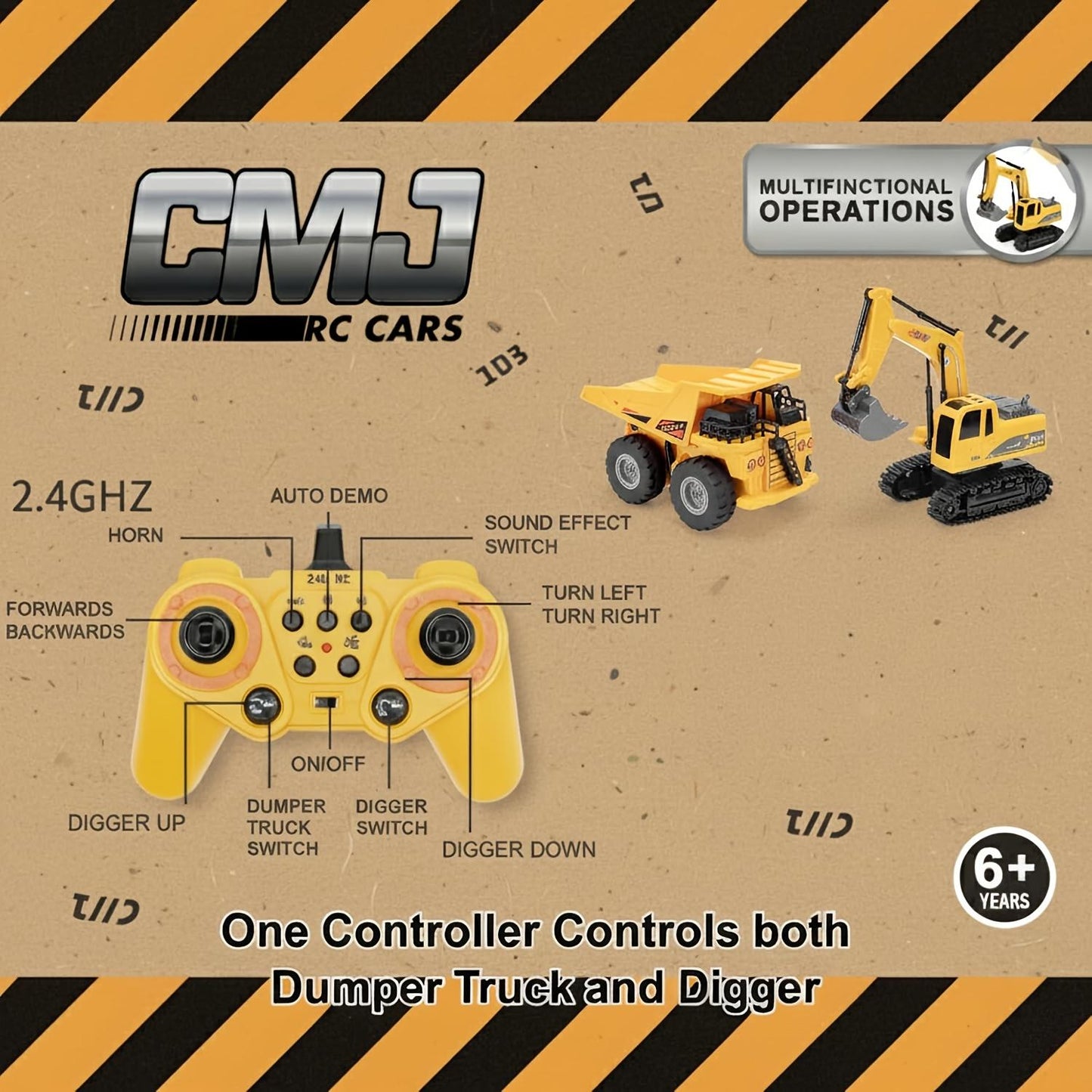 Remote Control Excavator Construction Vehicle Set  Educational Construction Toy For Children