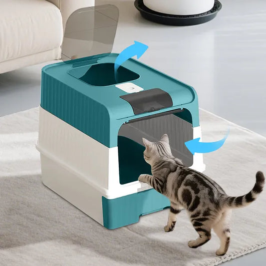 BlueMagic Cube Intelligent Cat Litter Box - Free Hands, Enjoy Pure Life & Automatic Cleaning, Silent Design, Preferred For Multi Cat Families