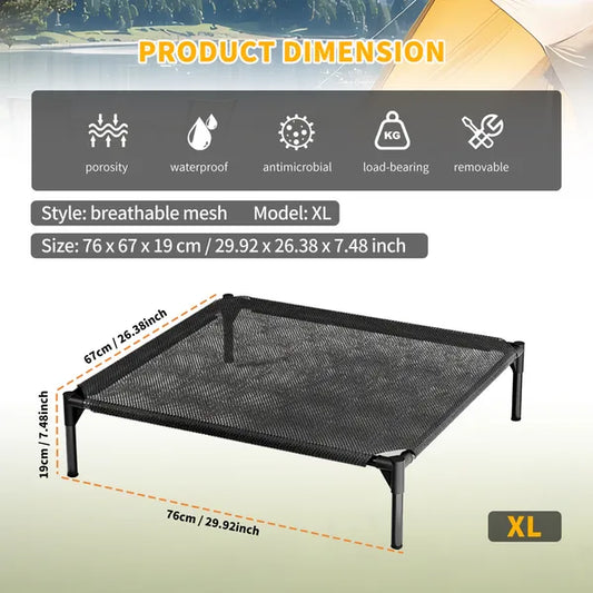 XL-type Mesh Pet Bed With Ventilation And Heat Dissipation, Stable And Durable Structure, Suitable For Small And Medium-sized Cats And Dogs, Convenient For Both Home And Outdoor Use