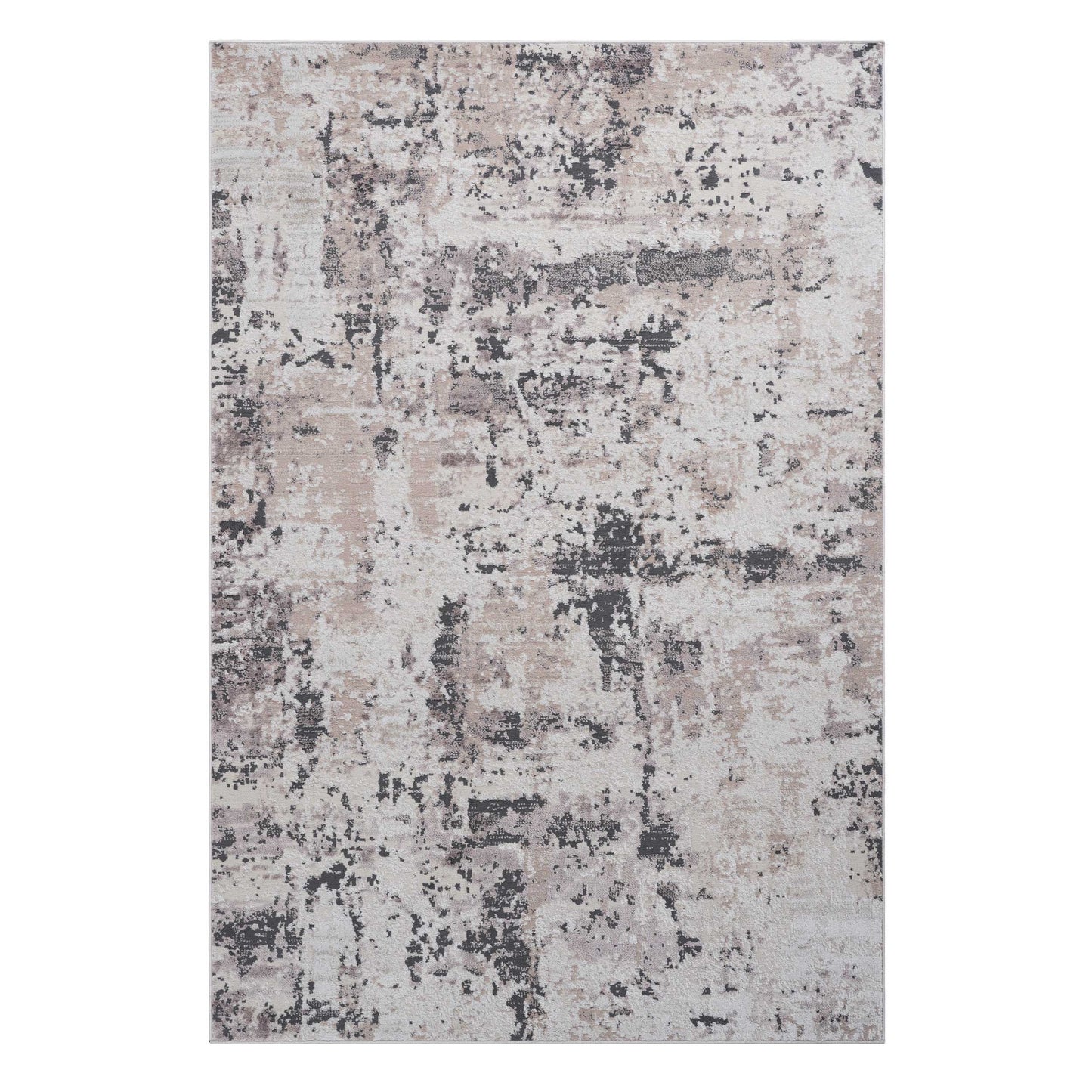 PAYAS  5X7 Cream  Brown  Abstract Area Rug