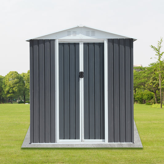Outdoor Storage Sheds 6FTx4FT  Roof Grey