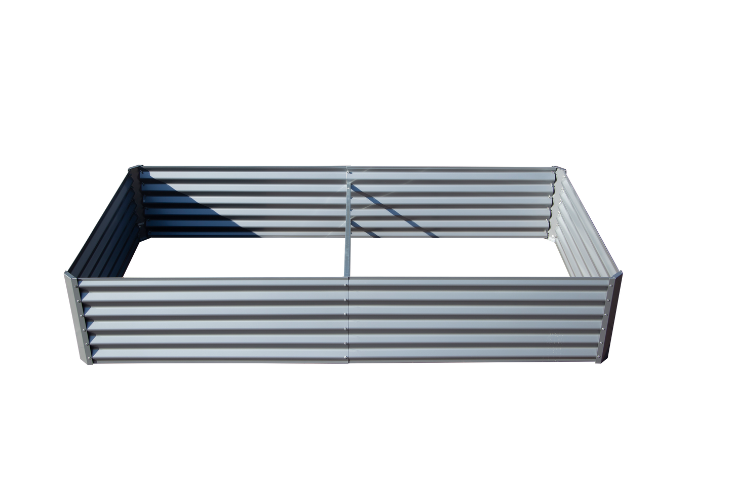 6x3x1ft Galvanized Raised Garden Bed, Outdoor Planter Garden Boxes Large Metal Planter Box For Gardening Vegetables Fruits Flowers, Silvery