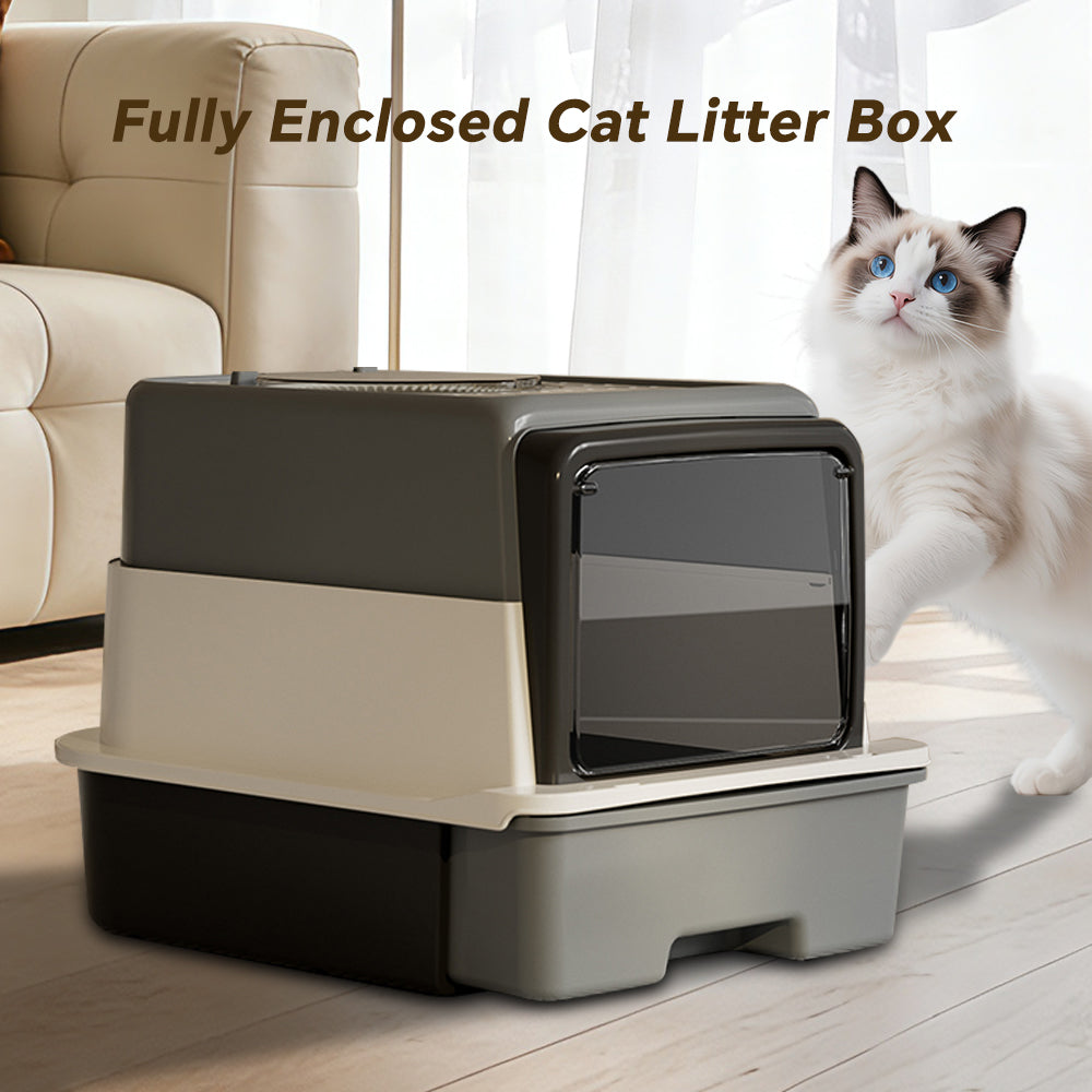 Only Self Pickup---Three-compartment Cat Litter Box