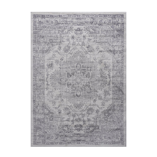 MARFI  5X7 Silver  Oriental Area Rug