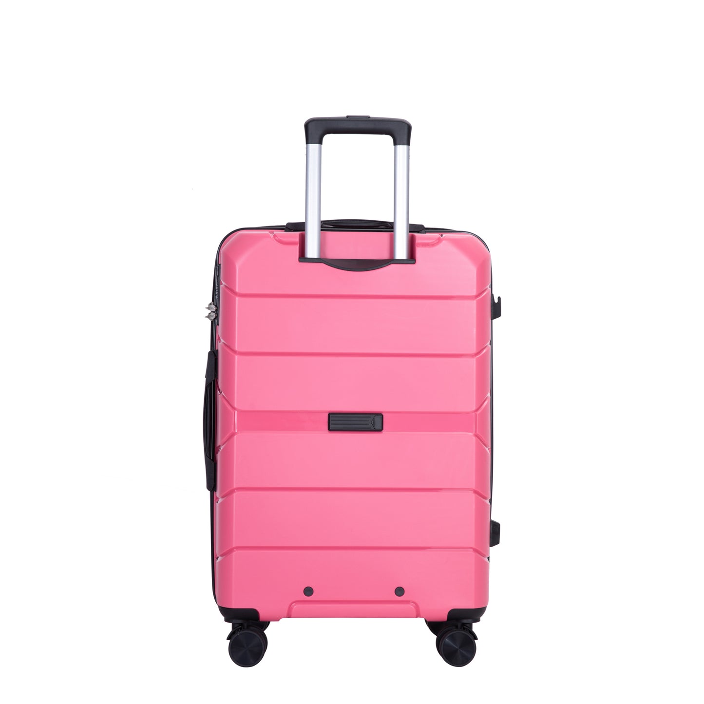 Hardshell Suitcase Spinner Wheels PP Luggage Sets Lightweight Durable Suitcase With TSA Lock,3-Piece Set   20  24  28   ,Rose