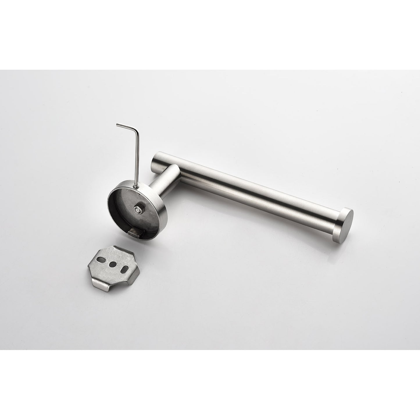 3-Pieces Bathroom Hardware Accessories Set - Towel Bar, Toilet Paper Holder, Robe Towel Hooks