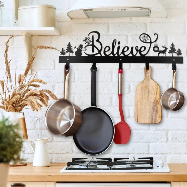 CIFbuy Santa Snowman Iron Wall Hooks Festive Stocking Decoration Multi-function Hangers - TikTok, Temu Pick-up Service